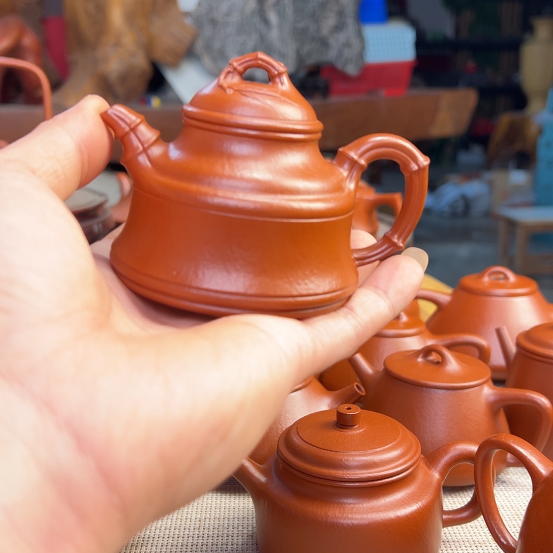 紫砂壶全手工制作竹鼎