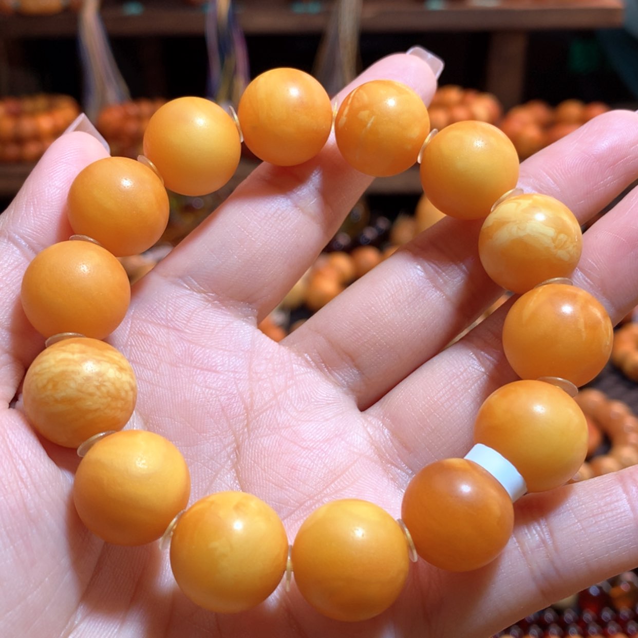 【闪购商品】手串蜜蜡未镶嵌蜜蜡手串