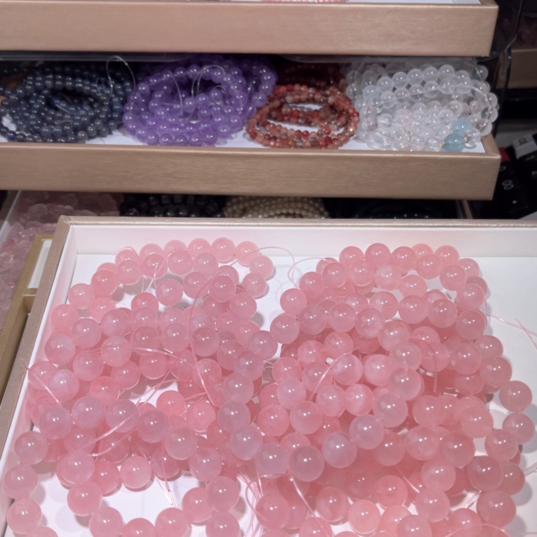 未镶嵌水晶手链粉水晶020