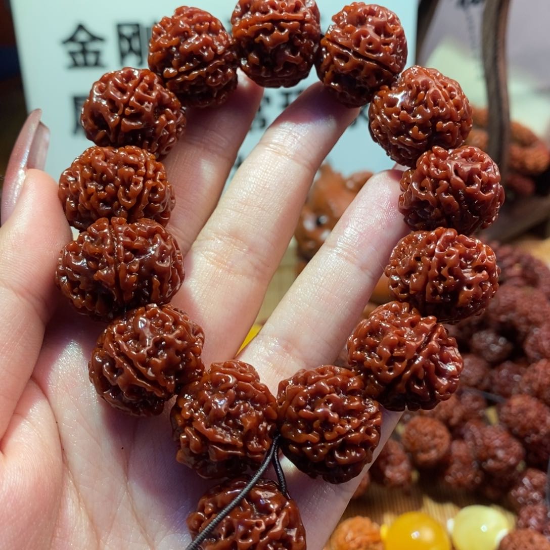 金刚菩提手串501玉化19.9