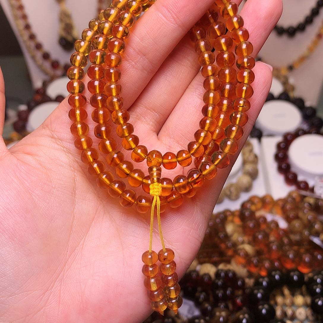 琥珀手链未镶嵌抚顺琥珀