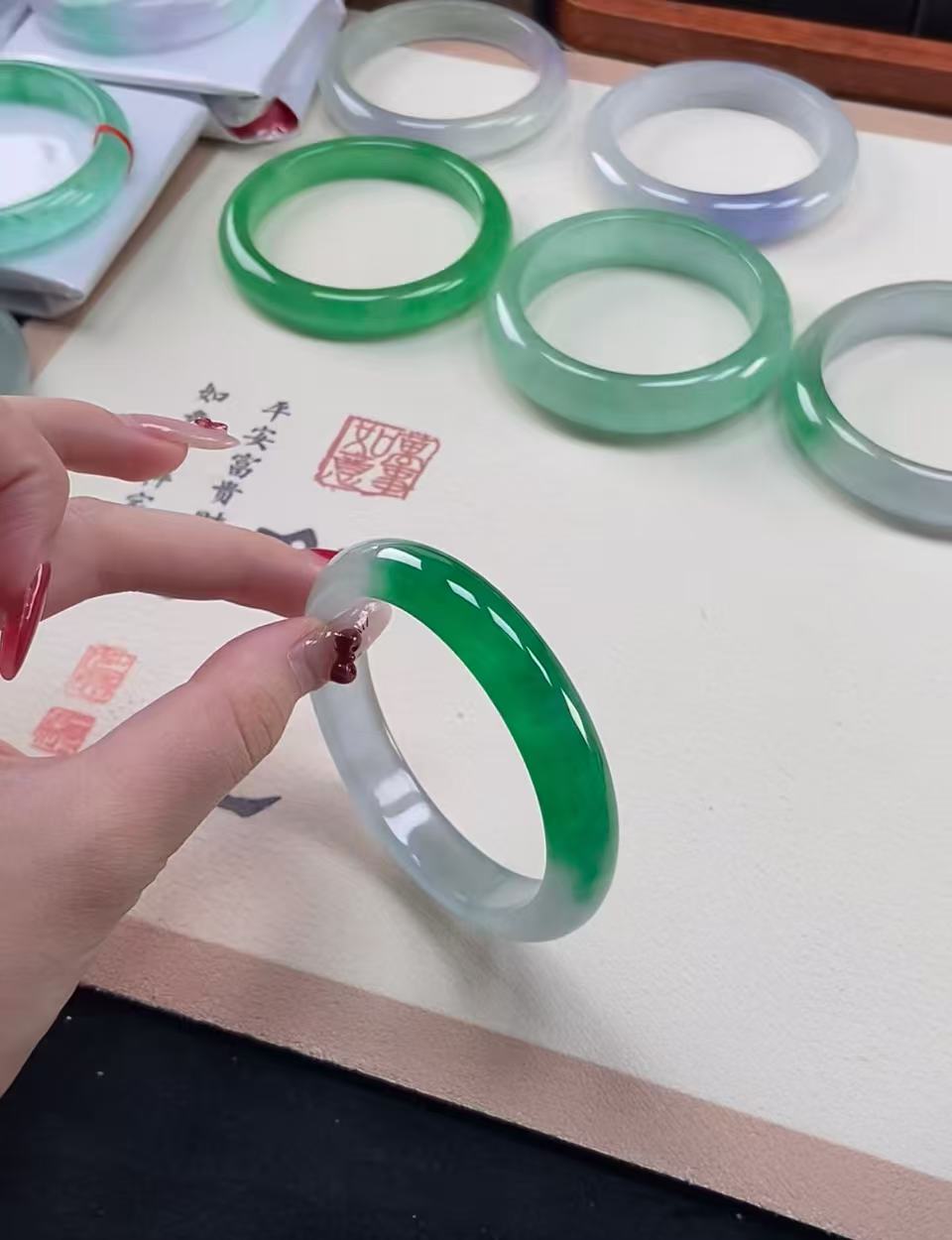  高档冰透饰品手镯（直播专用链接）