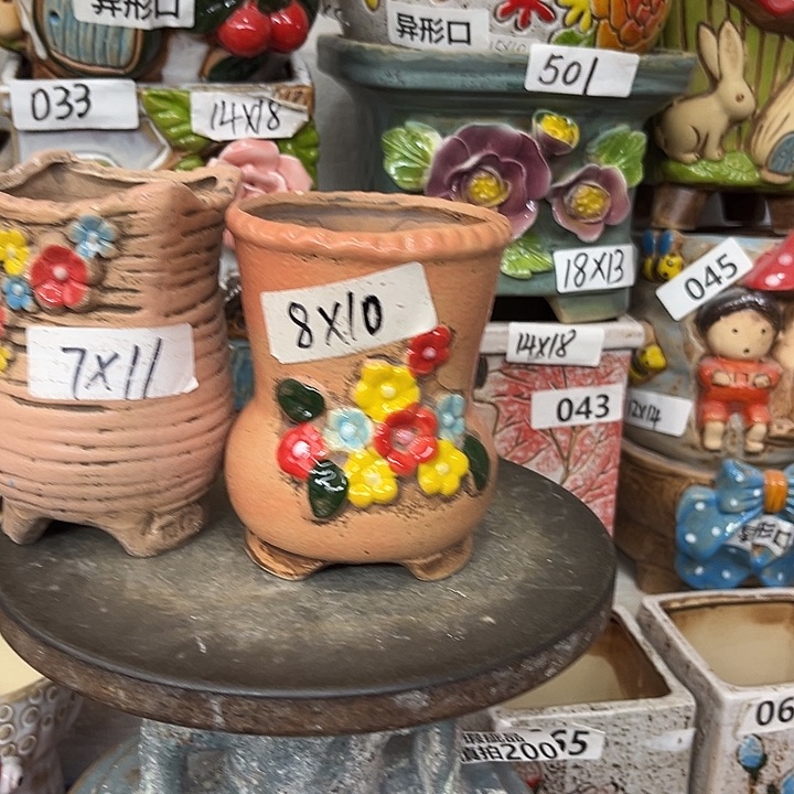 粗陶材质多肉花盆