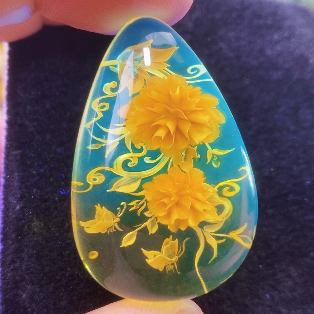 【闪购商品】金珀吊坠(不含链)未镶嵌