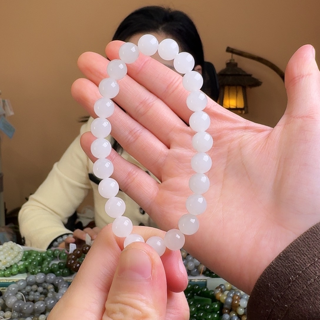 和田玉未镶嵌手链