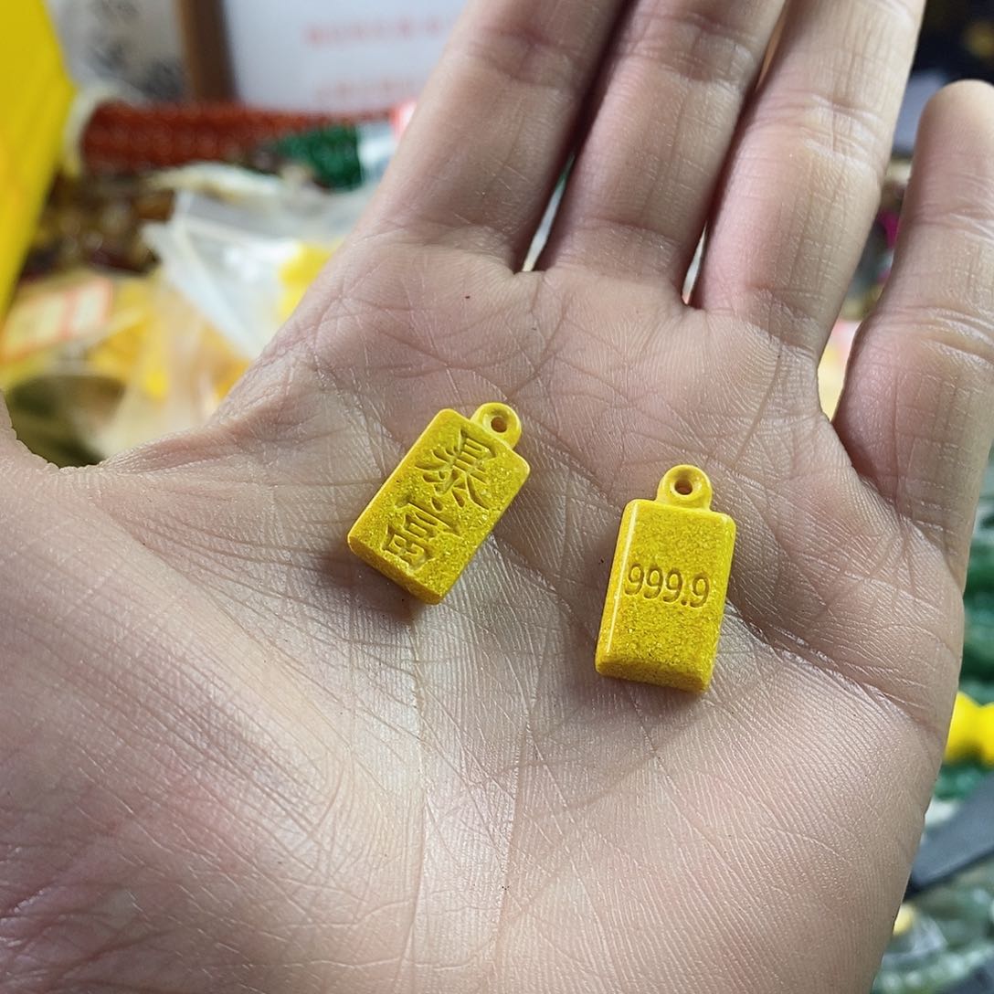 玛瑙/玉髓珠宝半成品合金两个雄黄沙暴富提溜A22