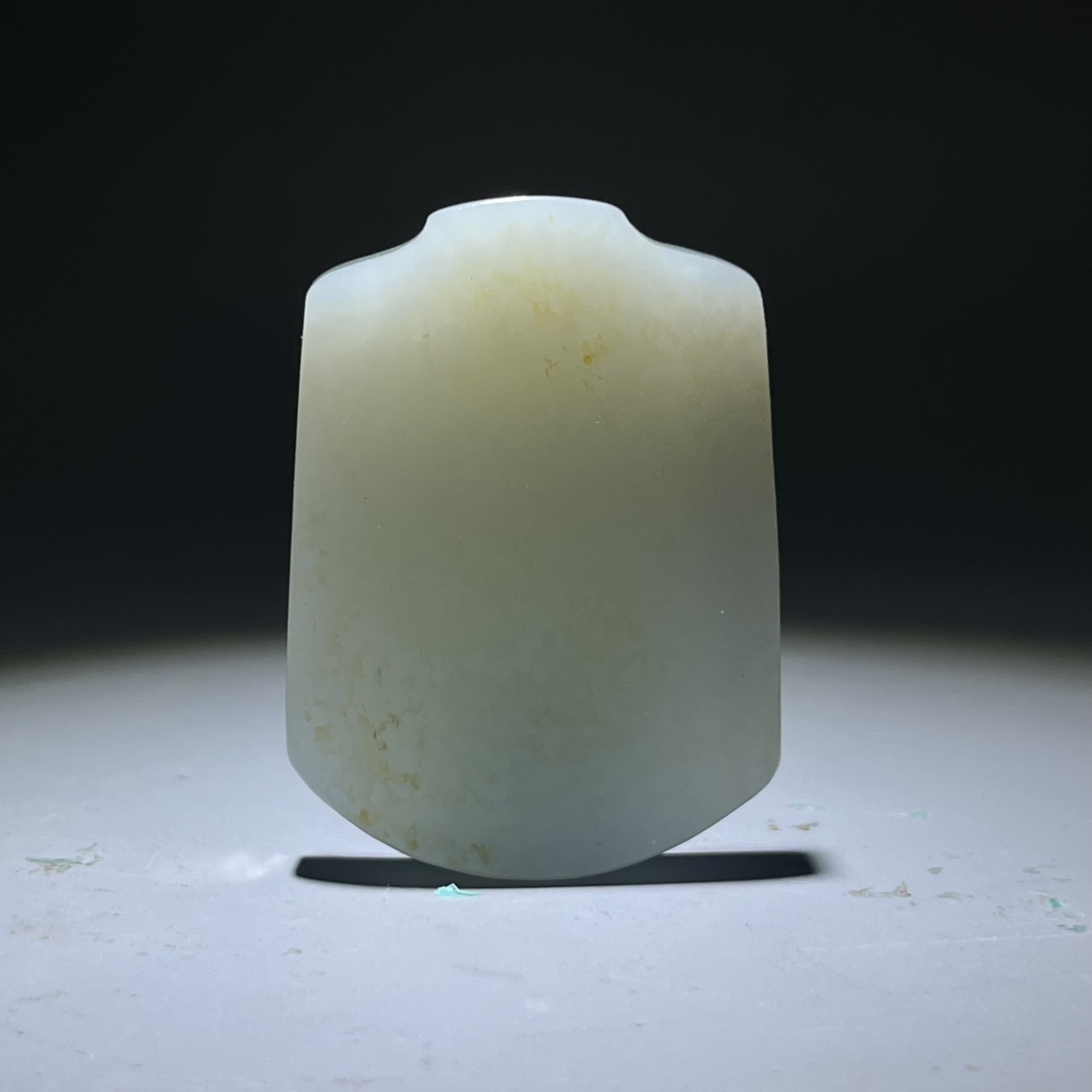 当代-和田玉素面凝脂无事牌2505010011