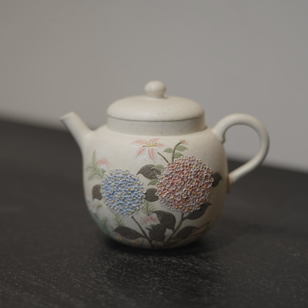 花团锦簇 泥绘绣球花 160cc 白段 