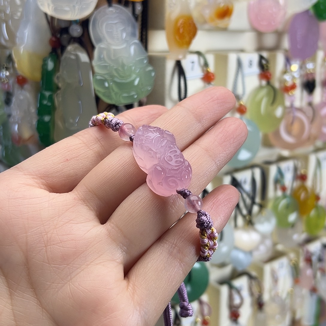 紫***嫣玛瑙/玉髓未镶嵌颈饰