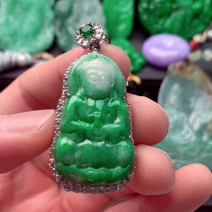 翡翠未镶嵌吊坠(不含链)