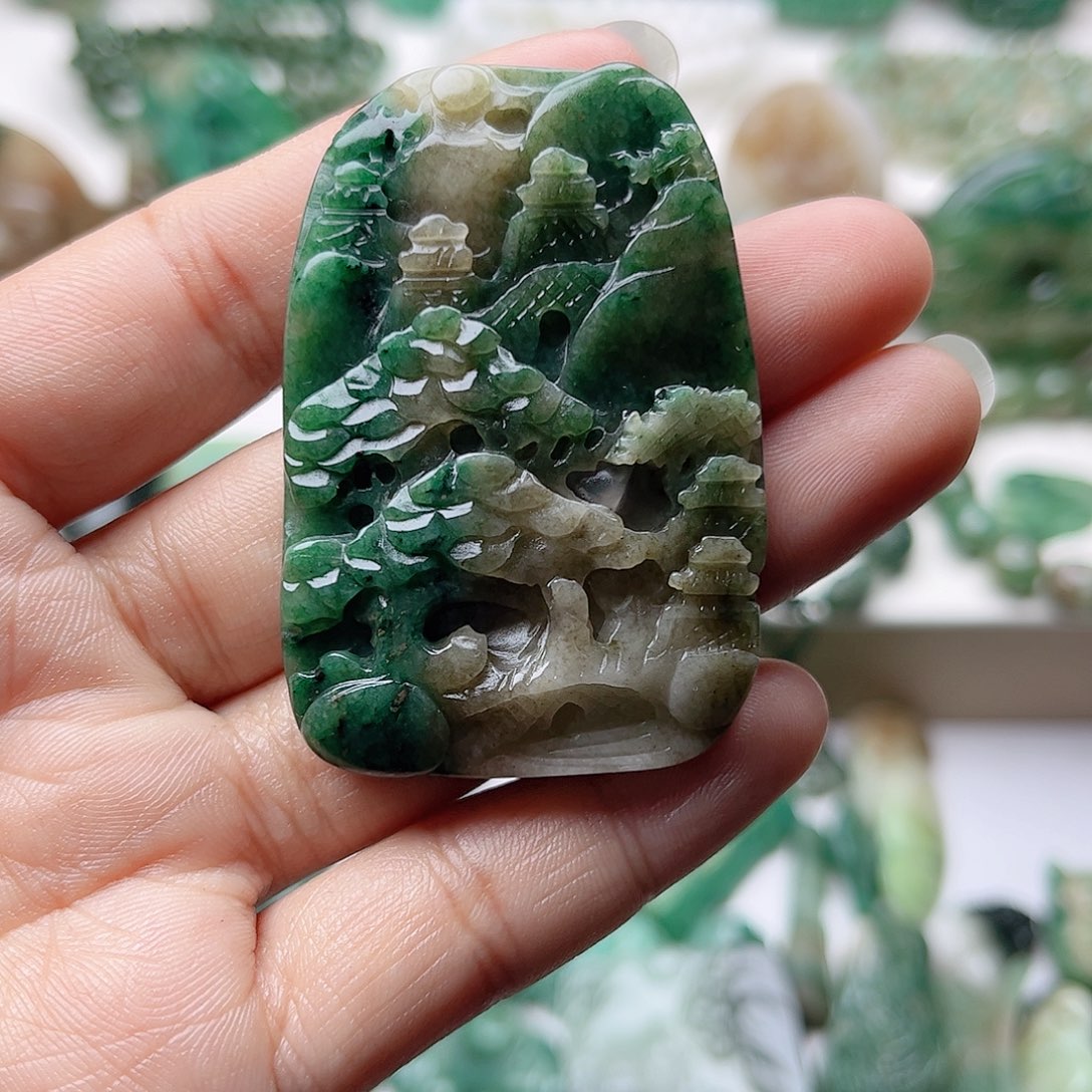 独山玉挂件未镶嵌❀*