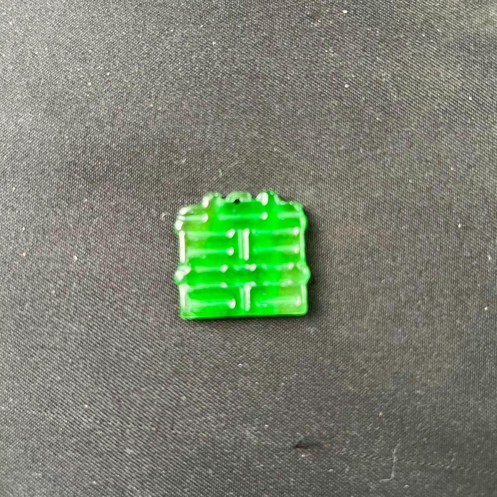 绿色喜字吊坠配饰小物件