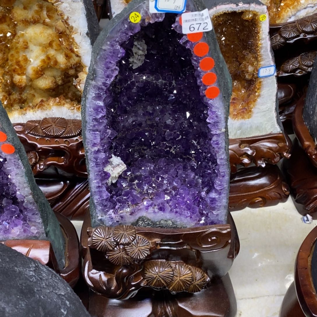 未镶嵌大型摆件（非配饰）紫晶小葛