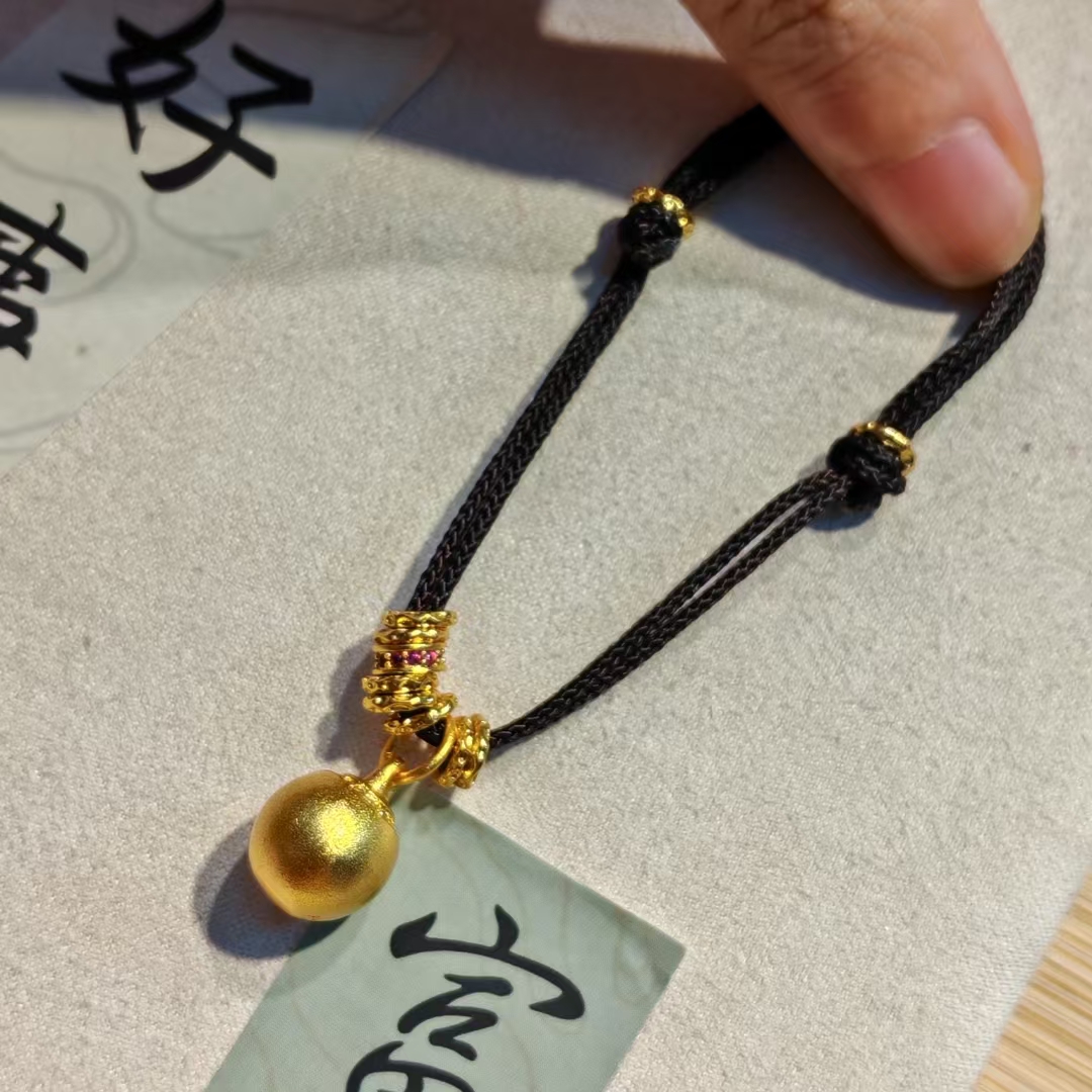 铜合金吊坠 女士小球吊坠配挂绳