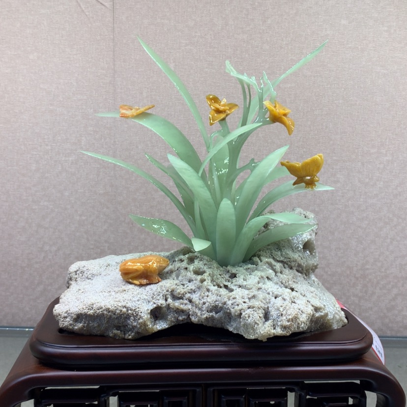 【闪购商品】蛇纹石玉摆件覆膜未镶嵌