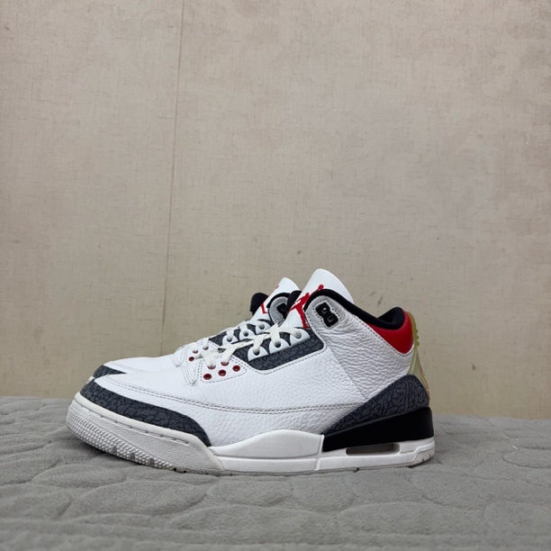 95新 AIR JORDAN 42.5码/aj3火焰红/原盒/篮球鞋