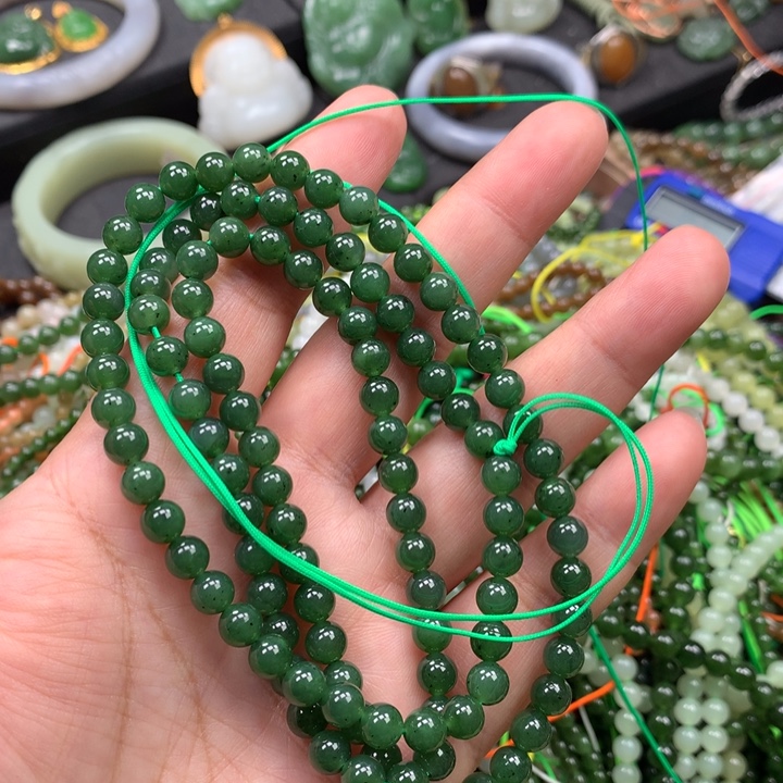 和田玉未镶嵌手链29