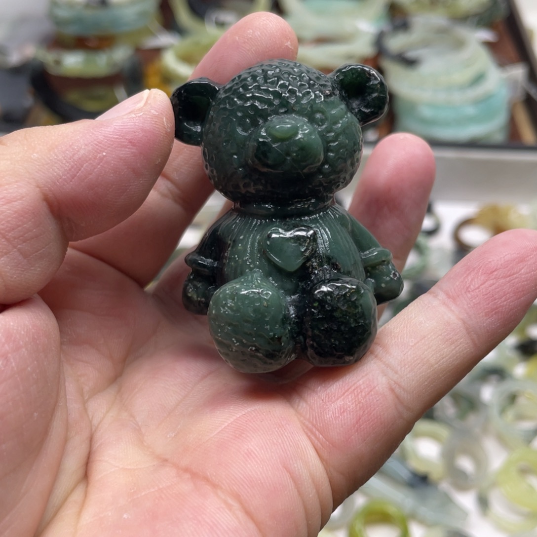 蛇纹石玉未镶嵌吊坠(不含链)