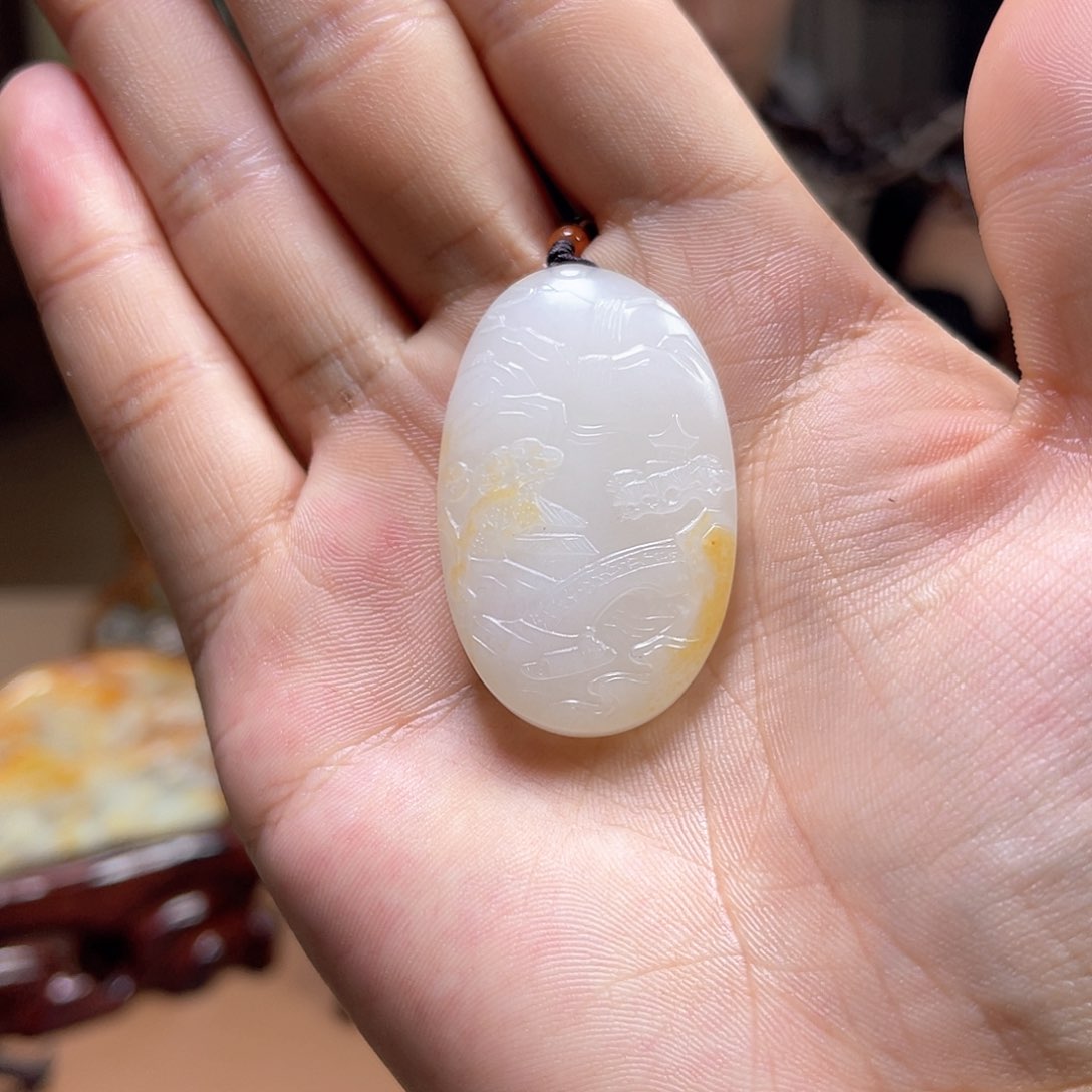 和田玉颈饰未镶嵌