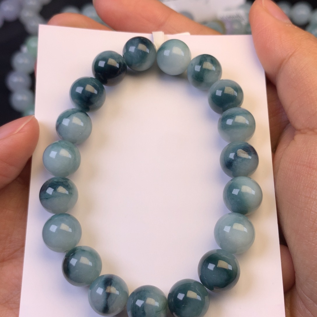 翡翠颈饰未镶嵌天然缅甸翡翠