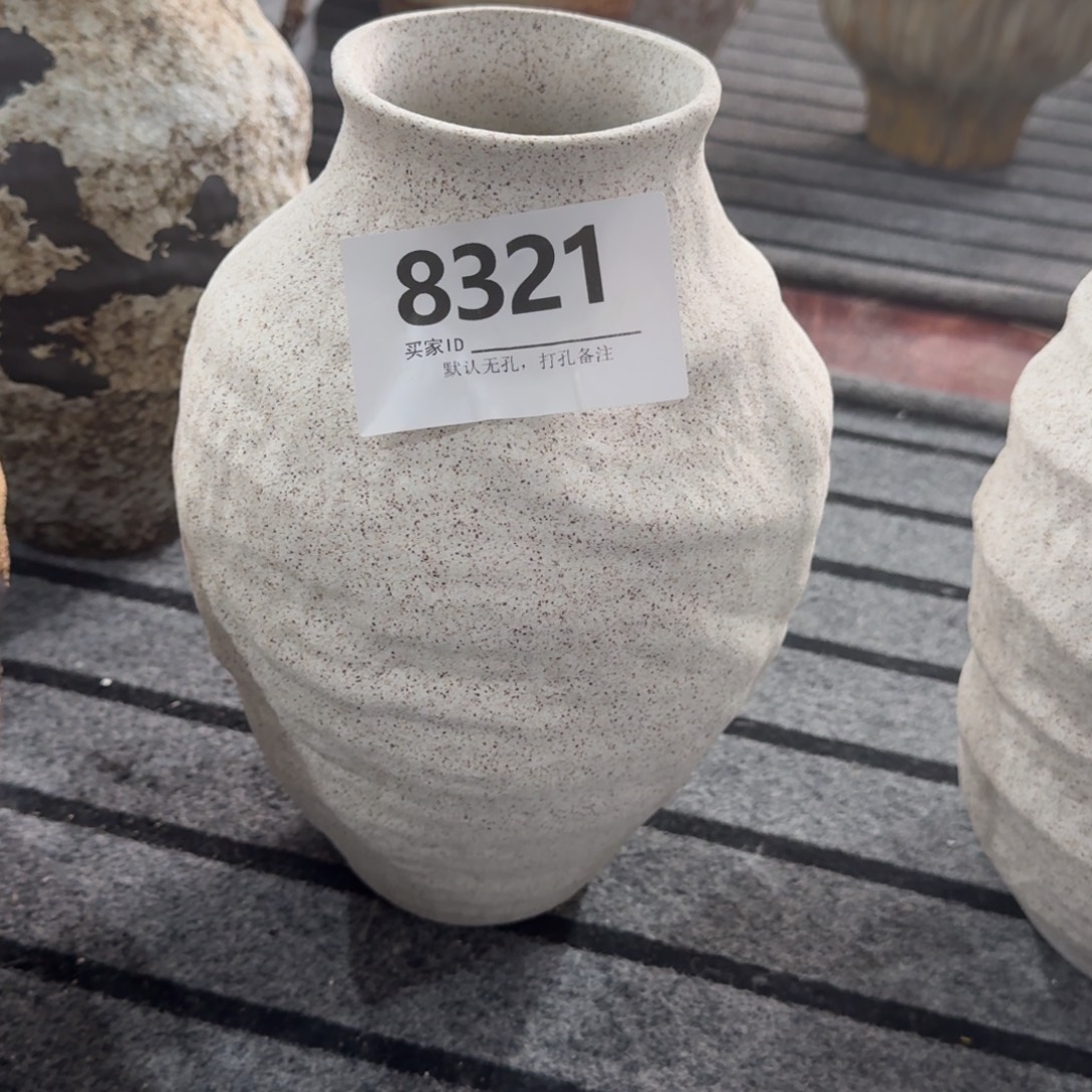 林***小摆件陶景德镇高温花瓶编码8321高28口8默认无孔