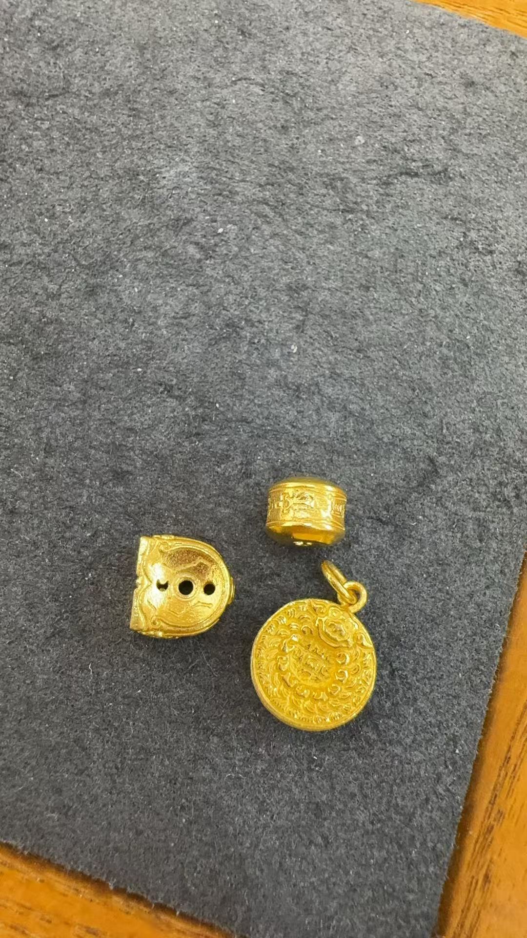 足金精致小九宫配件