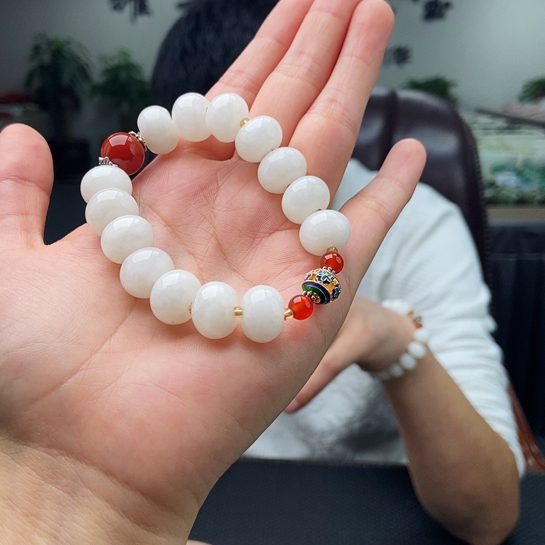 和田玉未镶嵌颈饰手串 颜色多样性发拍一发一