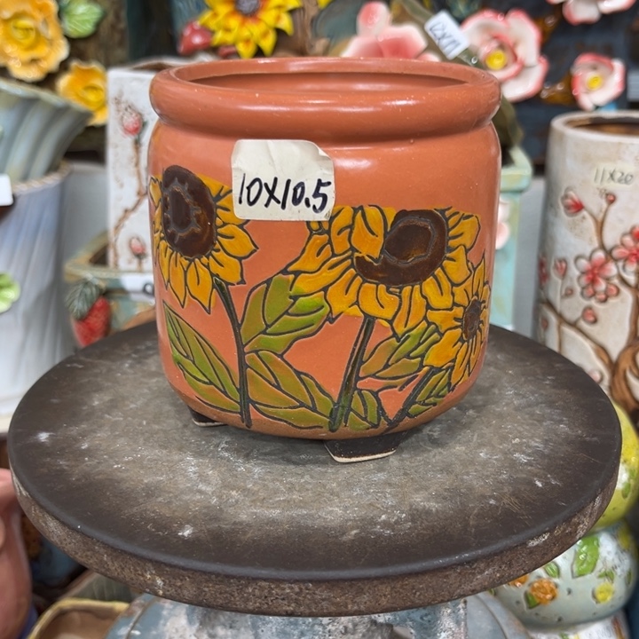 紫砂花盆粗陶材质多肉花盆