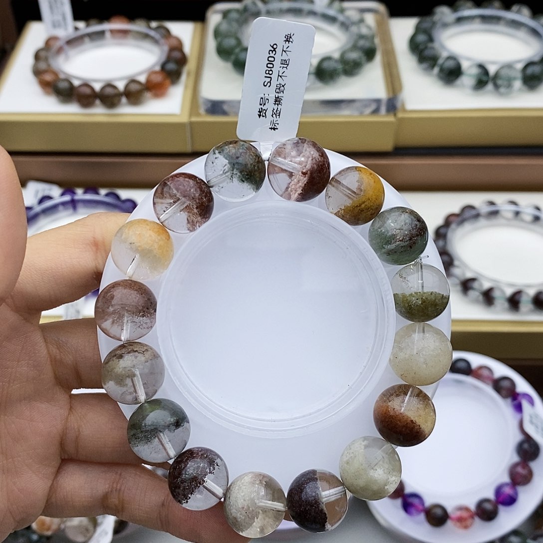 水晶手串未镶嵌金**比四季幽灵