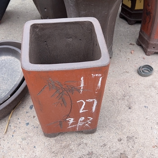 紫砂花盆透气花盆