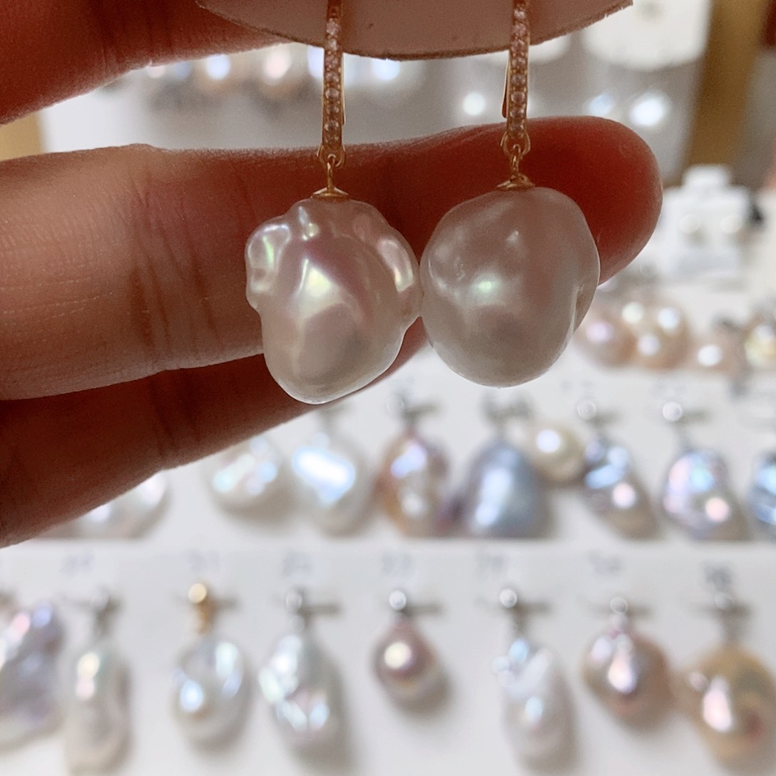 淡水珍珠颈饰银S925镶嵌