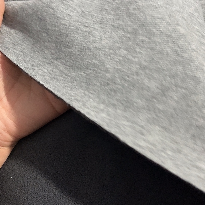 特厚花灰色奥粒绒1米长带螺纹手