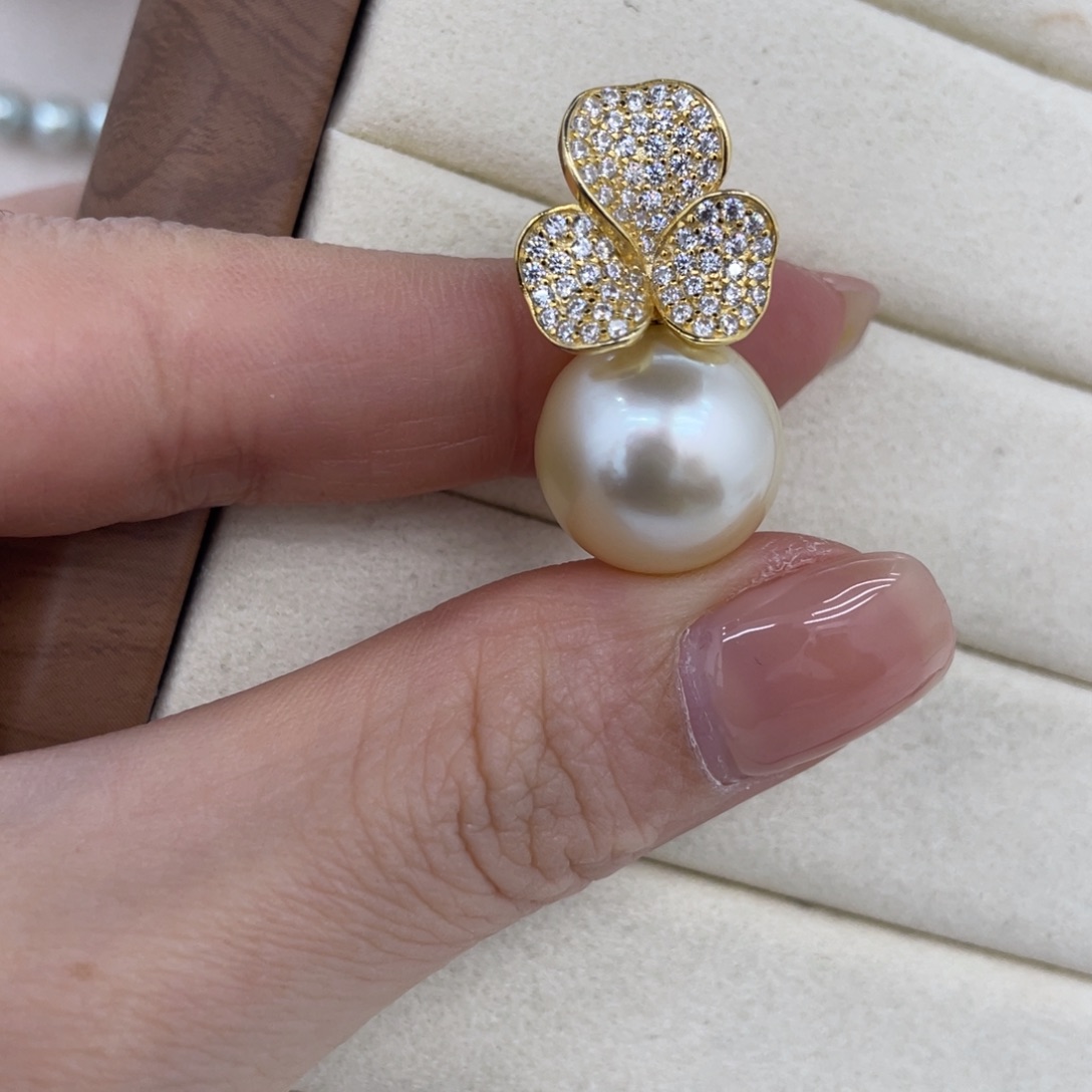 颈饰海水珍珠银S925镶嵌