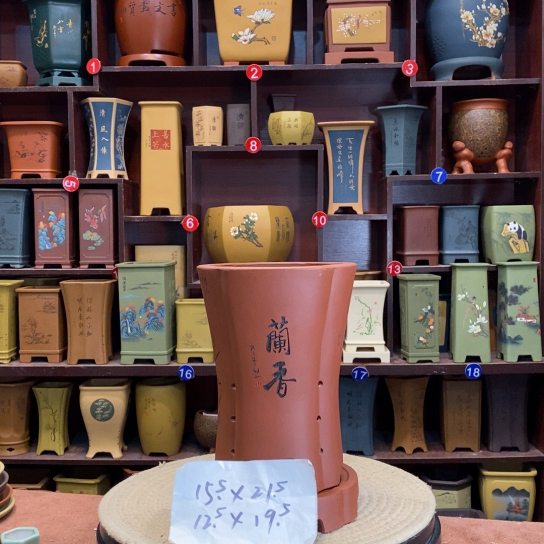 紫砂花盆紫砂陶艺