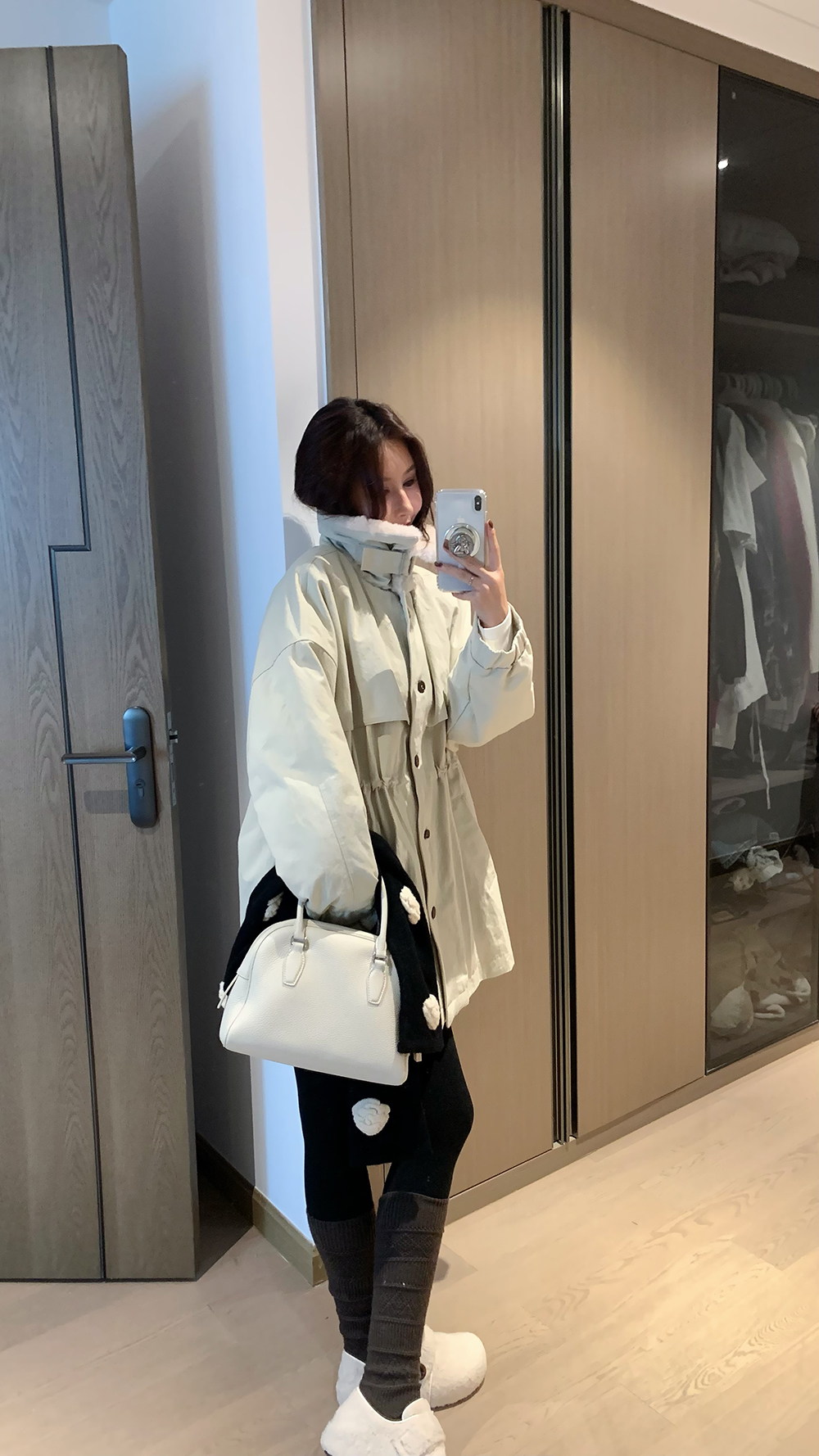 AESTHETIC PAN 加厚羽绒服收腰系带工装 251210