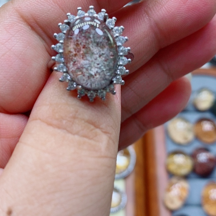 水晶戒指未镶嵌水晶