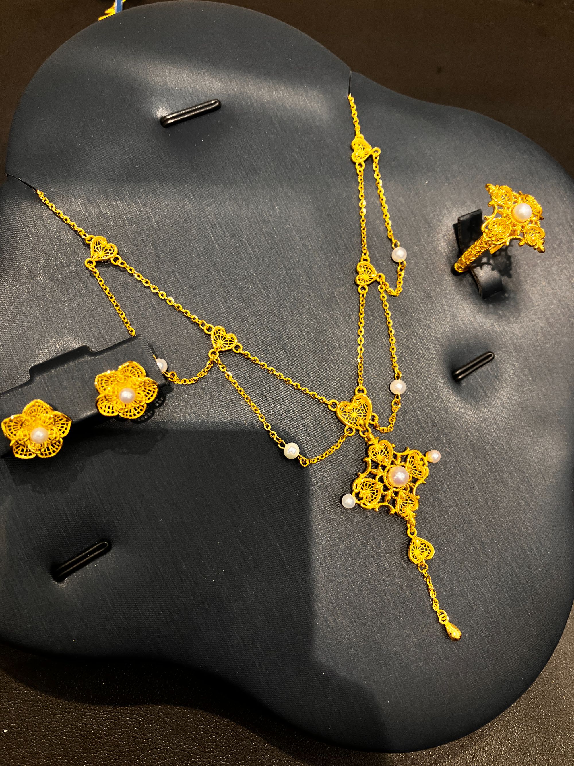 【1号货】放心黄金店 足金999套链15.87克(货号50）