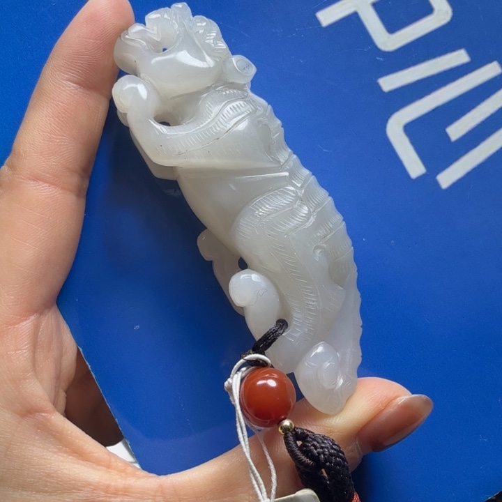 老***朱和田玉未镶嵌挂件