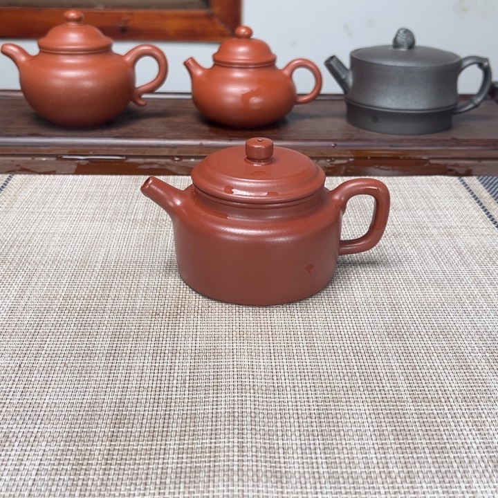 紫砂茶壶德钟小红泥