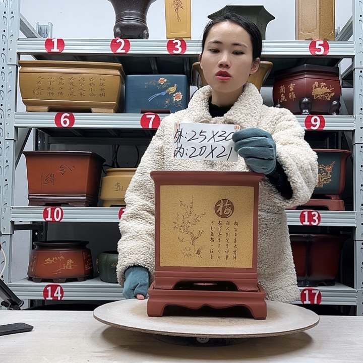 紫砂花盆紫砂花盆