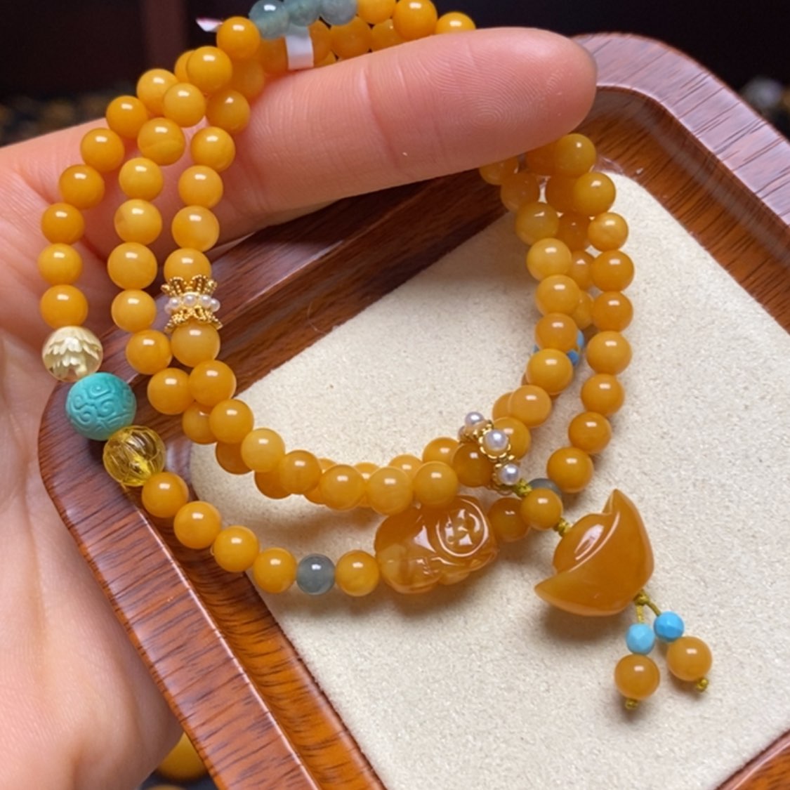 【闪购商品】蜜蜡手链未镶嵌手串