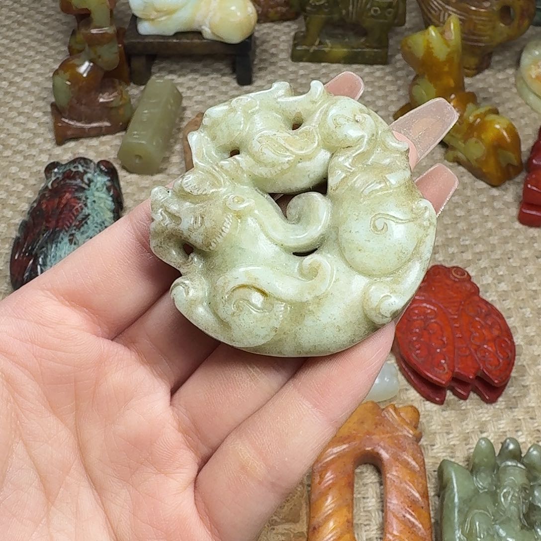 白玉菩提吊坠挂件
