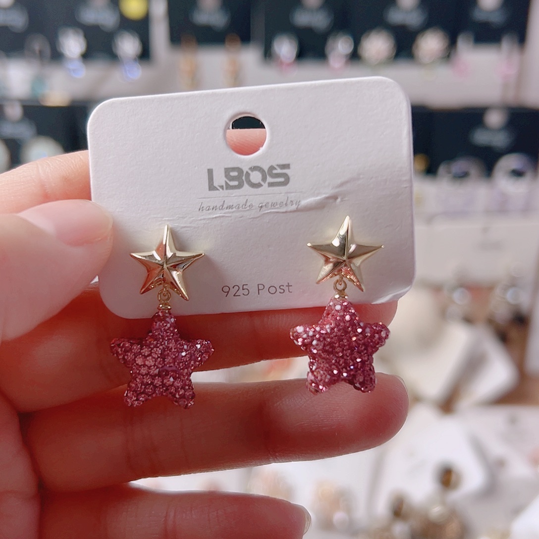 锆石纯铜合金耳环的