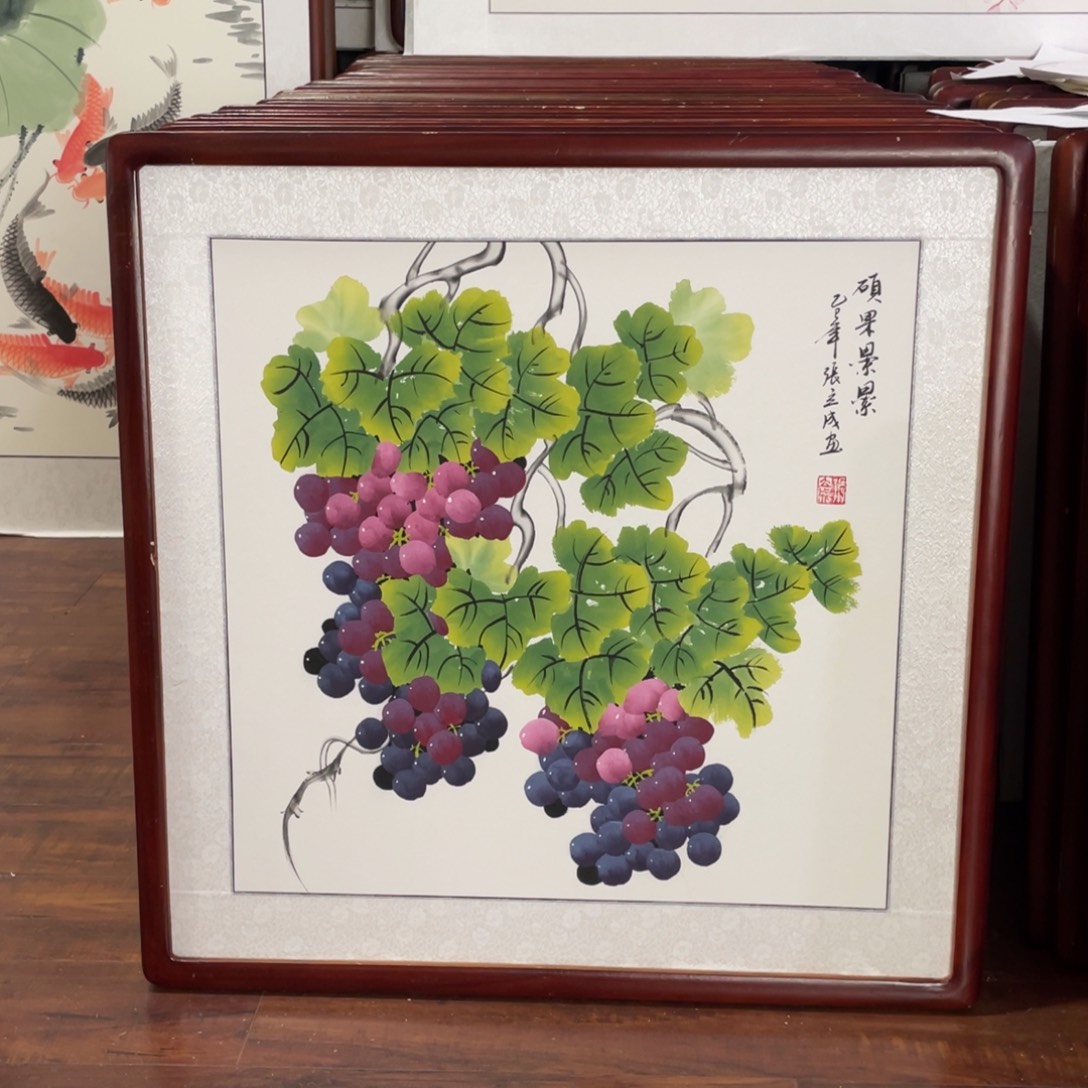 国画带框尺寸63*63厘米