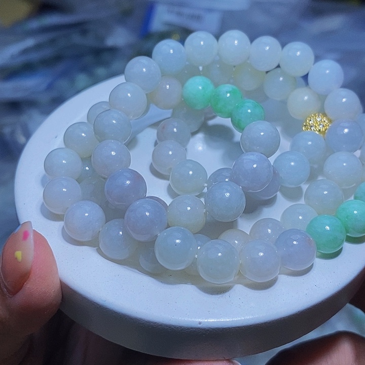 未镶嵌手串翡翠天然缅甸A货翡翠8.7