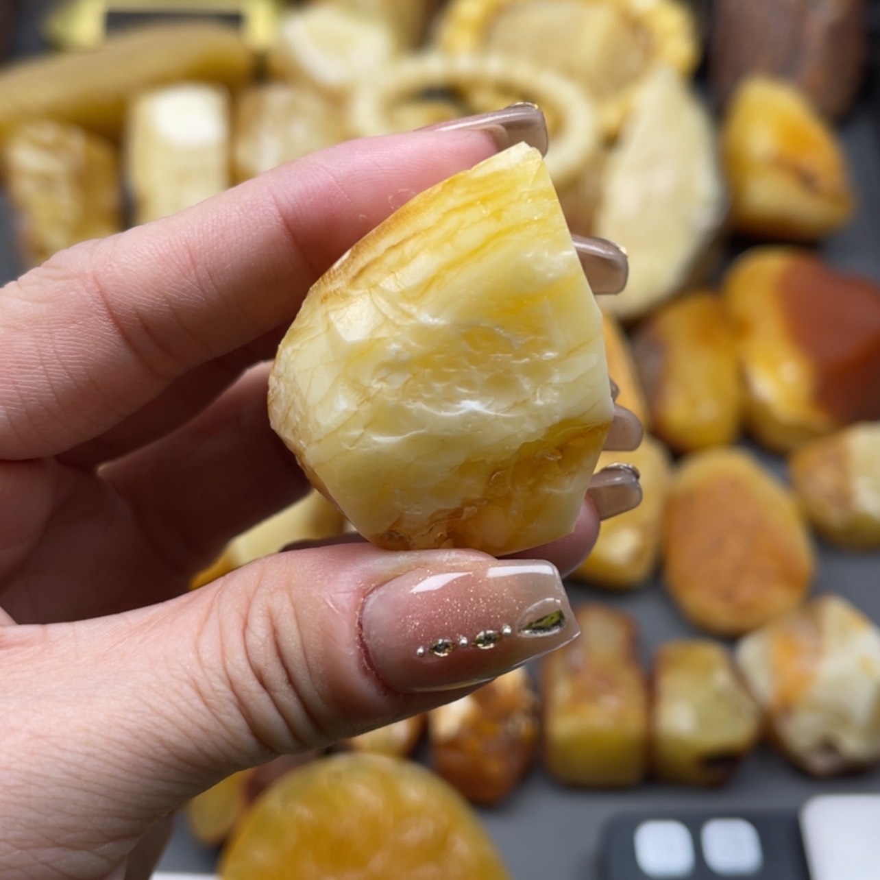 【闪购商品】未镶嵌定制琥珀天然琥珀蜜蜡原石定制