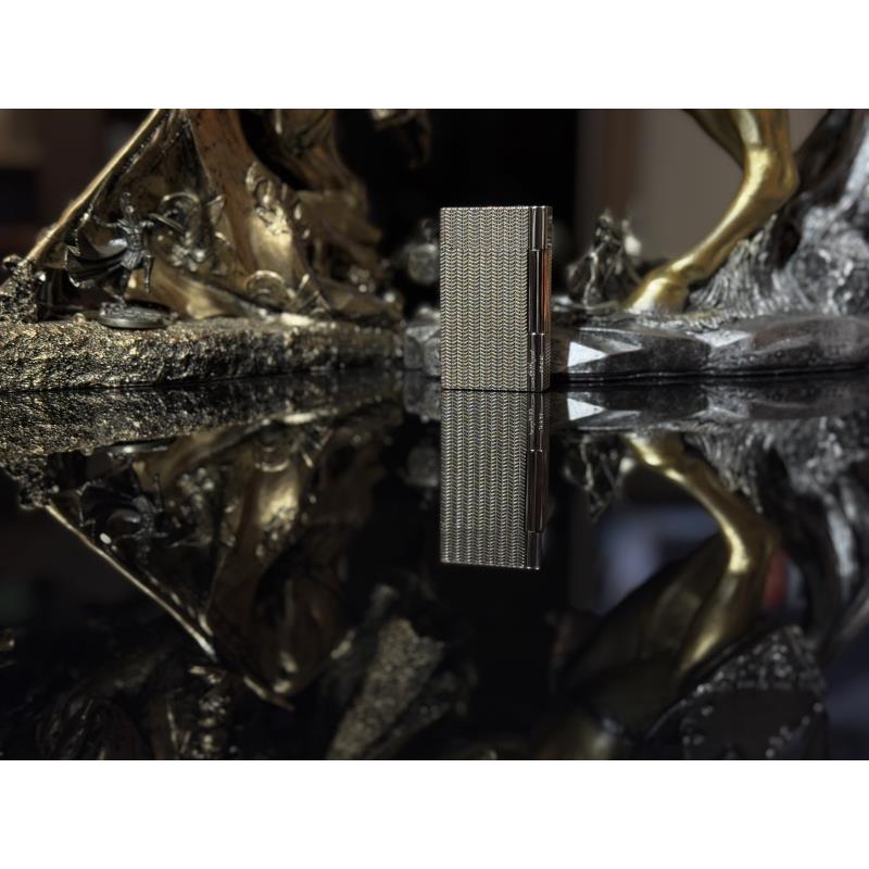 朗声钢音 L2麦穗纹（银色）高端  充气打火机 S