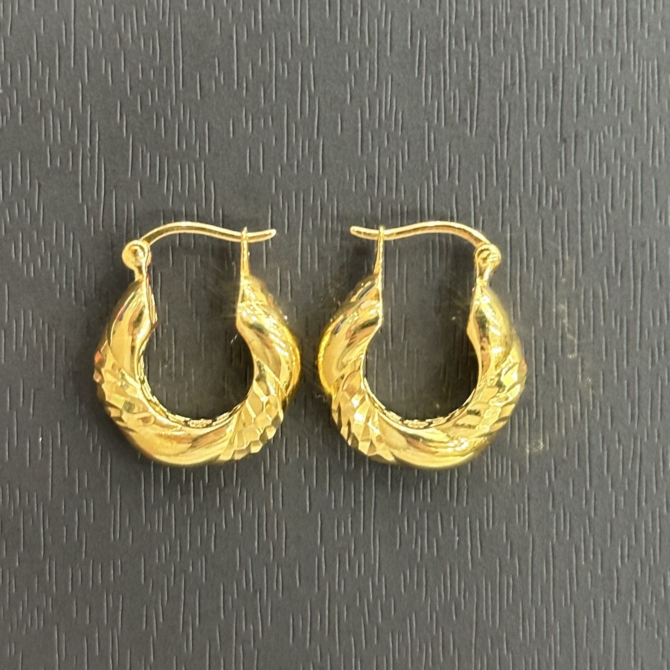 925银耳饰 【金牌主播专享】925银麻花斜纹耳扣 YE1221