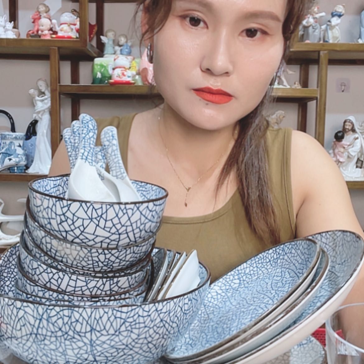 【闪购商品】摆件日式盘碗勺碟25件套