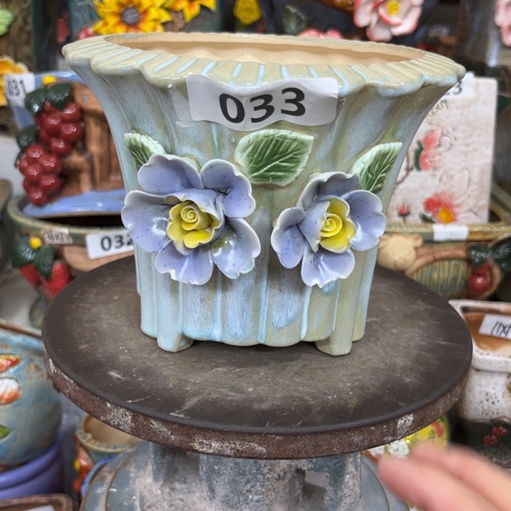 紫砂花盆粗陶材质多肉花盆